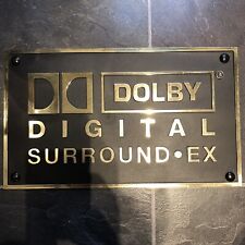 DOLBY DIGITAL SURROUND EX LOGO SIGN. ORIGINAL RARE  GENUINE DOLBY PLAQUE
