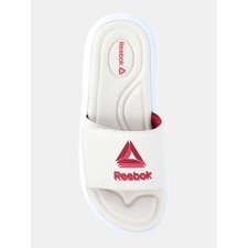 Reebok Men’s Memory Foam Slide Sandals with Adjustable Strap, Size 7, Tan