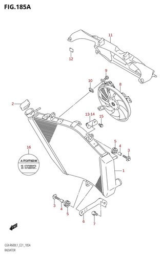 Suzuki genuine water radiator - suzuki,