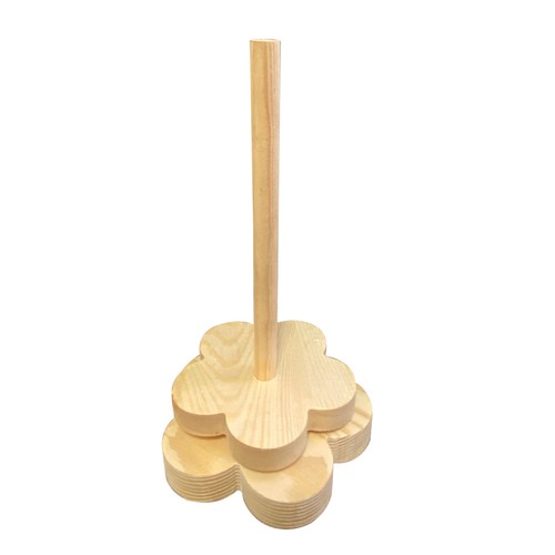 Wooden yarn holder plum - holder,