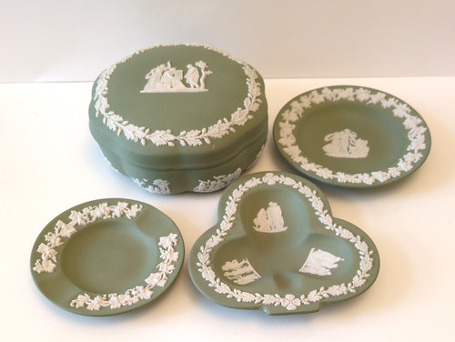 Jasperware green wedgewood - jasperware,