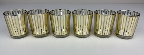 Richland gold stripe votive - 6,