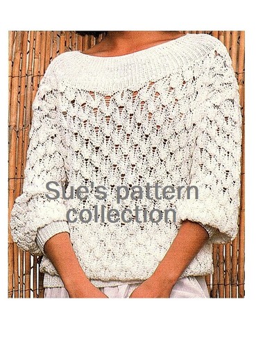 Ladies sweater knitting