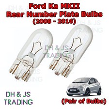For Ford KA Rear Number Plate Bulbs Reg Plate Bulb Light Lights MK2 (08-16)