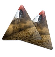 Triangle coaster car - coaster,