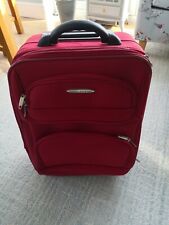 Jade design red cabin small travel luggage/suitcase Used item 50cm x 19cm x 34cm