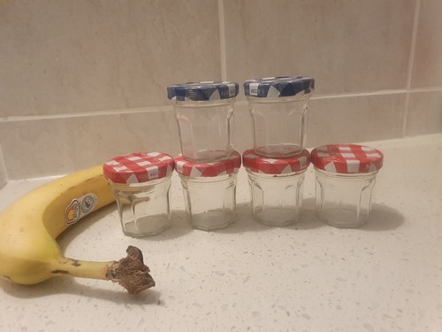 Empty mini jam jars 30g - 6,