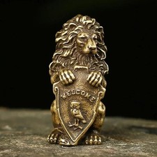 Antique Bronze Lion Statue