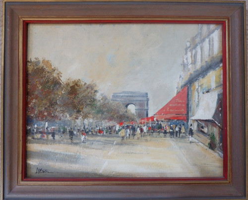 Paris street scene - paris, arc
