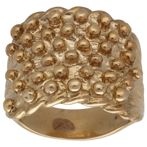 9ct gold ring 47g keeper - 9ct,