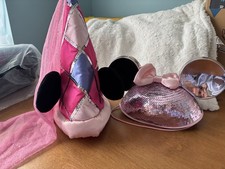 2x Vintage Disney World Minnie Mouse Pink Hats