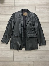 Ciro Citterio Men's Luxury Leather Jacket - Black Men’s Medium - Large Vintage