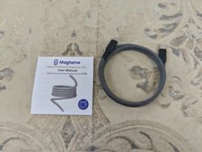 Magtame Magnetic USB C Cable, Elastic Coiled C to C Leads 60W(3A), 1M/3.3FT Retr