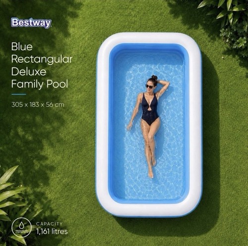 10ft blue rectangular - blue, family