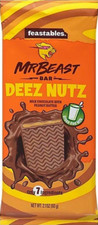 Mr Beast Bars Feastables Milk Chocolate Deez 5 Pack As Seen On Tik Tok