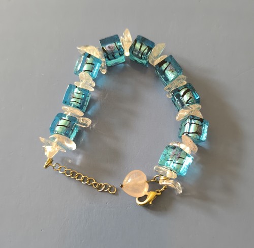Bright blue glass - bright, &