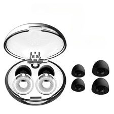 Noise Cancelling Metallic Silicone Earplugs Loop Ring Ear Plugs for Sleep Swim