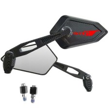 Mirrors Street Carbon Look Red Logo for KTM SMT 990 Super Moto Touring