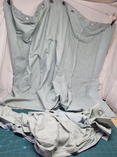 Pair dunelm lined lime - pair,