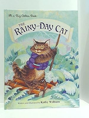 Rainy day cat big golden - rainy, (big