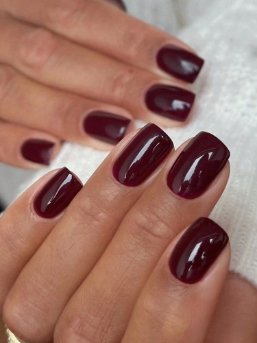 24pc burgundy press nails - 24pc,