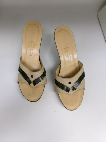 Vintage ladies wooden - ladies', wooden-sole