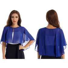 Womens Chiffon Shrugs 3/4