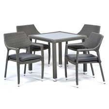 Oasis 4 Seat Grey Rattan