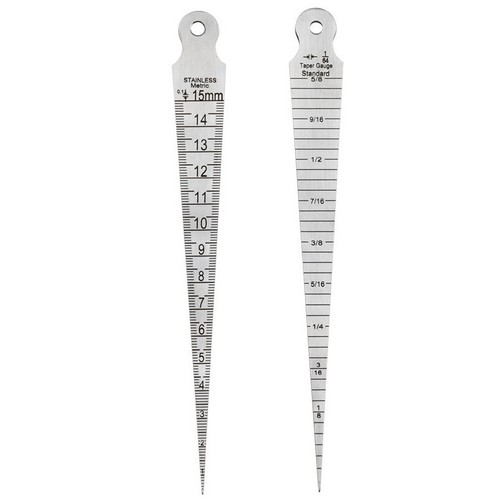Stainless steel taper gauge - stainless,