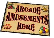 Amusement Arcade Sign Slots