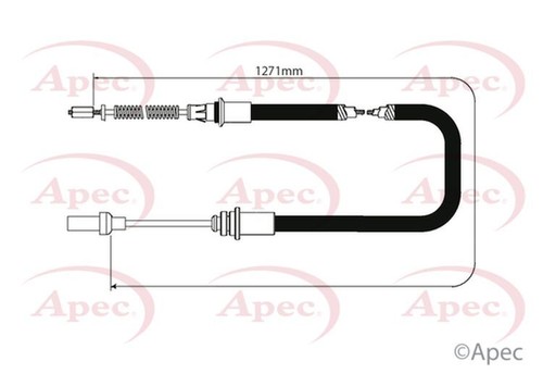 Apec parking brake cable rear - brake,