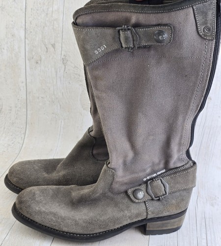 Star raw grey suede - raw, boots