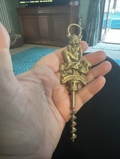 Vintage Brass  Cornish Pixie wine Corkscrew , Collectable  Breweriana
