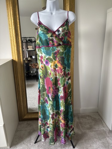Vtg y2k george floral slip - george,