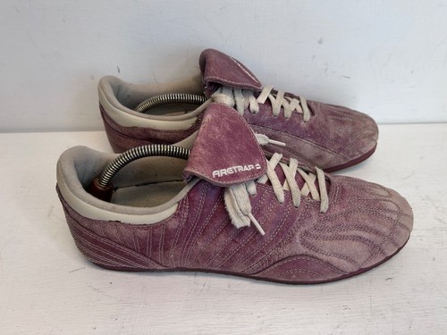 Firetrap red leather trainers - red,