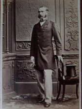 CDV Dapper Man Top Hat Long Jacket Fashion Southwell London - Victorian Photo bb