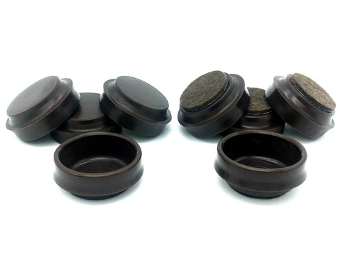 Castor cups 50mm - brown, strong