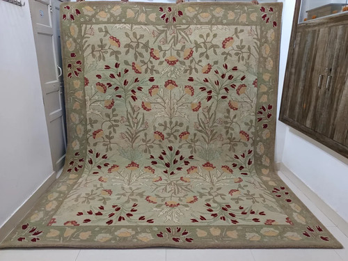 Handmade wool area - area, rug