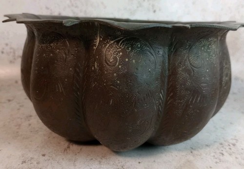 Vintage copper jardiniere - vintage,
