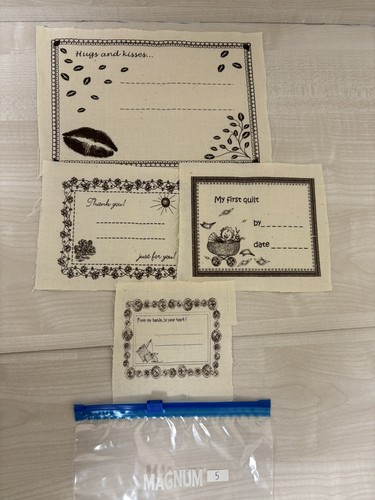 Fabric quilting labels cotton