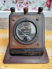 Vintage (RAF?) Bakelite Weston Milliammeter / (No.19) Volt Meter - Model 506