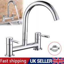 Modern Dual Lever Chrome