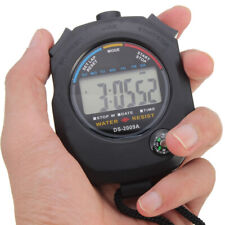 Black Handheld Stopwatch Watch
