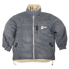 Down Impact USA L Reversible Ski Jacket Men's Padded Down Heavy Warm Fleece Coat