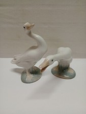 Lladro Porcelain Geese Goose