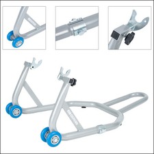 Oxford Premium Rear Paddock Stand Motorcycle Motorbike Universal Silver New