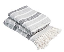 LARGE SIZE 100% COTTON WOVEN SOFA BED SETTEE THROW COVER CHAIR BEDSPREAD BLANKET