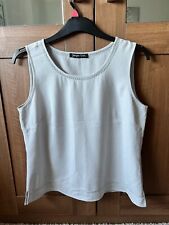 Jacques Vert Smart Evening Silver Grey Camisole Cruise Top Size 14
