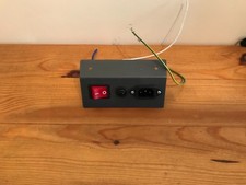 ROGER BLACK COMPACT POWER SWITCH/CIRCUIT BREAKER AND POWER LEAD INPUT SOCKET