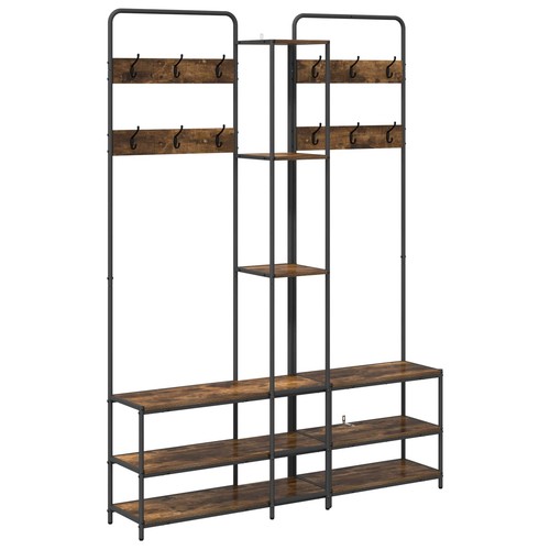 Coat stand with shoes - coat,